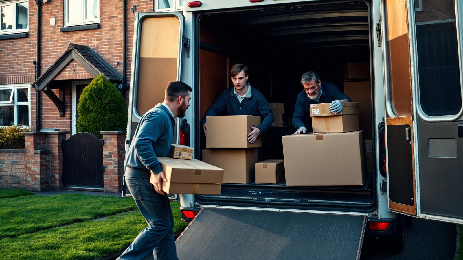 A removal services at work on a UK job