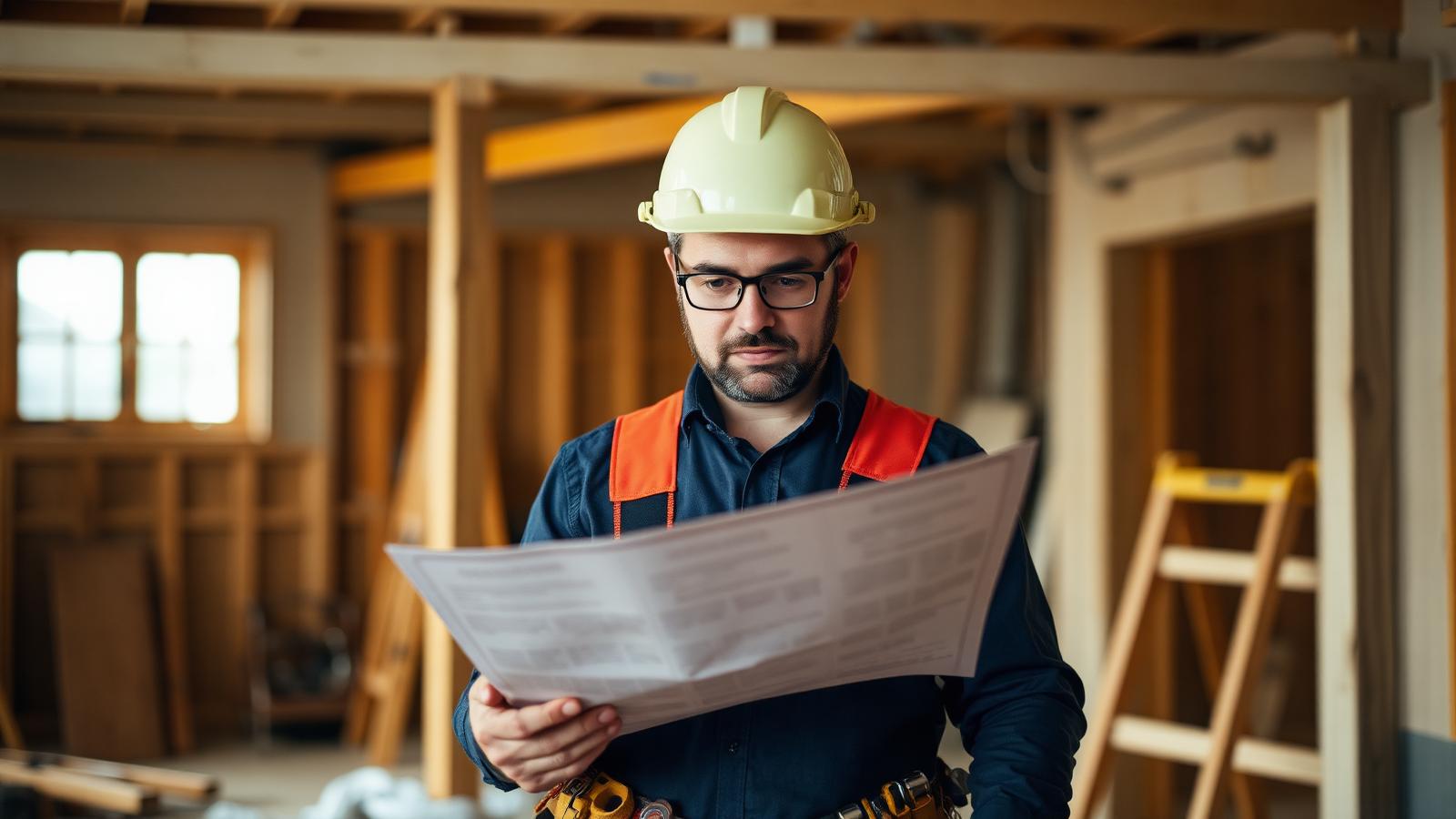 A specialist tradesperson at work on a UK job